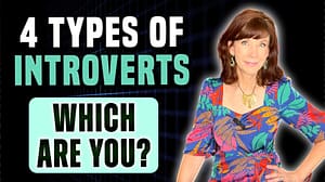 "4 types of introverts: which are you" text next to a photo of speaker Antoinette Griffen