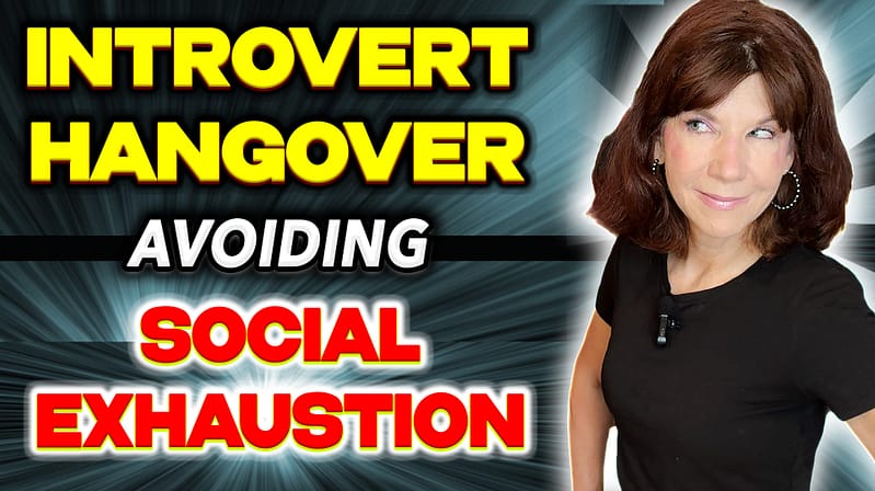 Text next to a picture of Antointette Griffin reads, "Introvert Hangover: avoid social exhaustion"